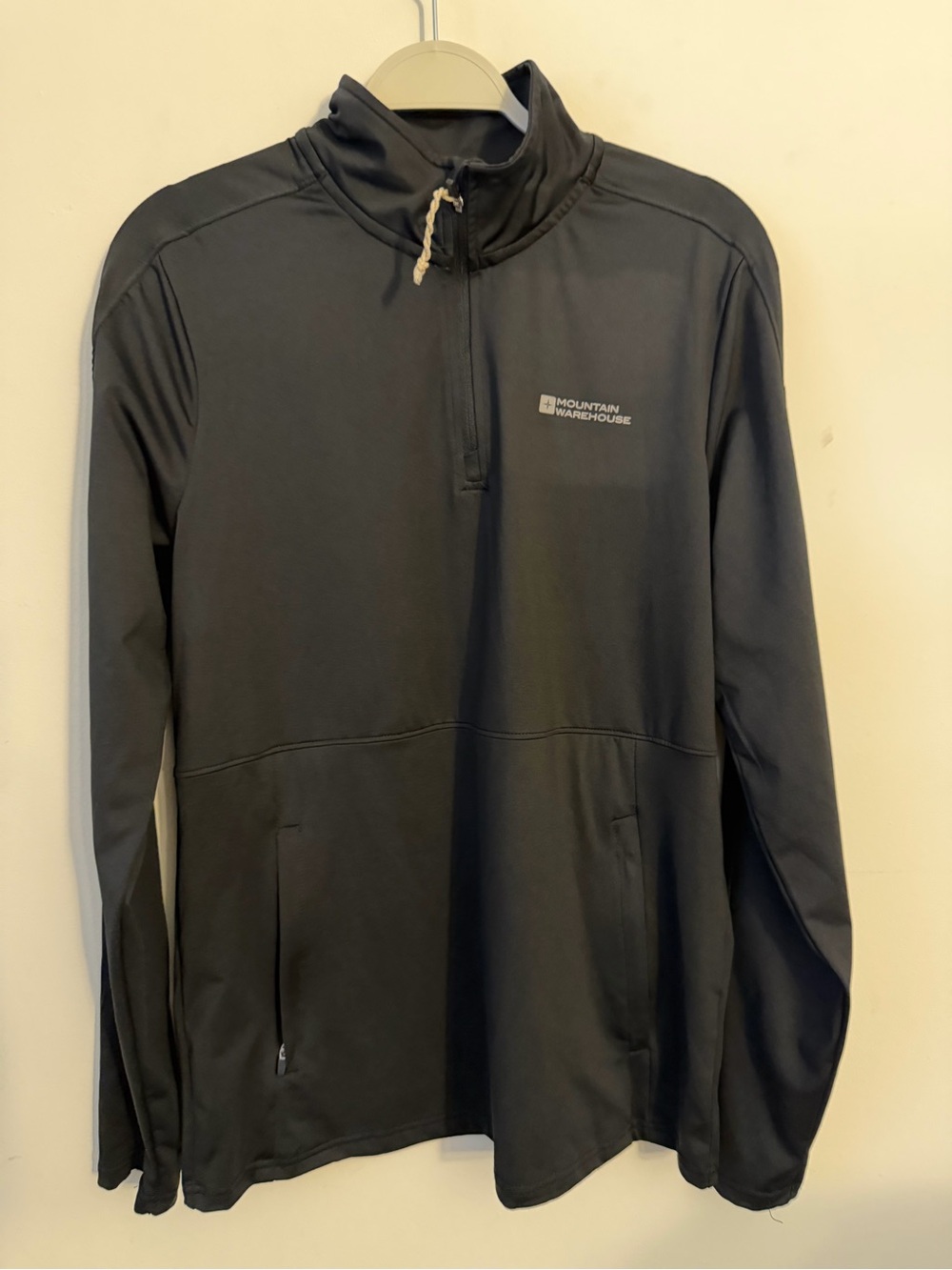 Mountain Warehouse Men's Black Performance 1/4 Zip Jacket